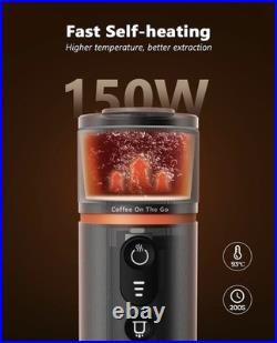 Portable Espresso Making Machine Rapid Heating Camping carry case CONQUECO 12v Portable Espresso Making Machine Rapid Heating Camping carry case CONQUECO 12v