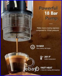 Portable Espresso Making Machine Rapid Heating Camping carry case CONQUECO 12v Portable Espresso Making Machine Rapid Heating Camping carry case CONQUECO 12v