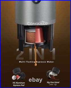 Portable Espresso Making Machine Rapid Heating Camping carry case CONQUECO 12v Portable Espresso Making Machine Rapid Heating Camping carry case CONQUECO 12v