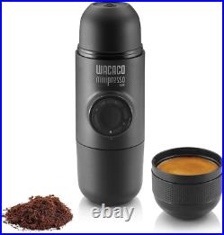 Premium Portable Espresso Machine, Compatible Ground Coffee, Small Trav