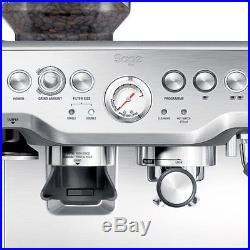 Professional Coffee Machine Silver Grinder Espresso Cup Warmer Programmable