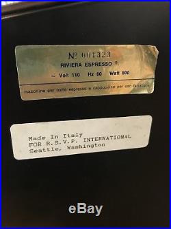 RARE Zacconi Baby Riviera chrome luxury lever espresso machine 110V Coffee