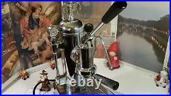 RARE Zacconi Riviera CHROME brass SPRING coffee lever espresso machine italy