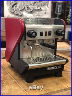 Rancilio S24 1 Group Red Espresso Coffee Machine Barista Cafe Grinder Beans Milk