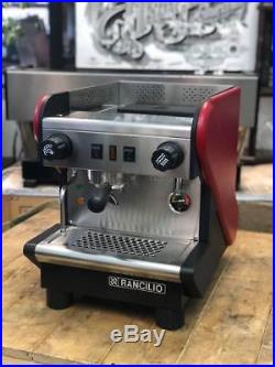 Rancilio S24 1 Group Red Espresso Coffee Machine Barista Cafe Grinder Beans Milk