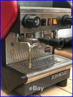 Rancilio S24 1 Group Red Espresso Coffee Machine Restaurant Cafe Latte Home Bean
