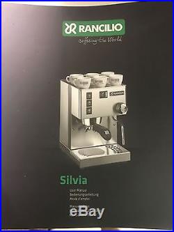 Rancilio Silvia Coffee / Espresso Machine Silver