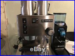 Rancilio Silvia Coffee Machine With Rock Grinder Combo And Accessories
