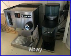 Rancilio Silvia Coffee Machine and Rocky Doser Grinder