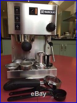 Rancilio Silvia Espresso Coffee Machine Better Gaggia Classic. + set of cups