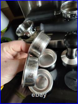 Rancilio Silvia V6 Coffee Machine Silver Espresso Bottomless Ims Vst Baskets