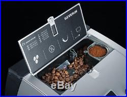 Refurbished Severin KV8021 S2+ Coffee Machine Silver Espresso Fully Automatic