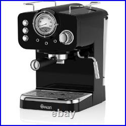 Retro Espresso Coffee Machine Steam Pressure Control, 1.2L Detachable Water Tank