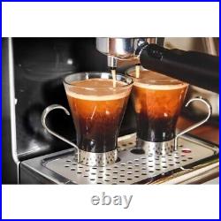 Retro Espresso Coffee Machine Steam Pressure Control, 1.2L Detachable Water Tank