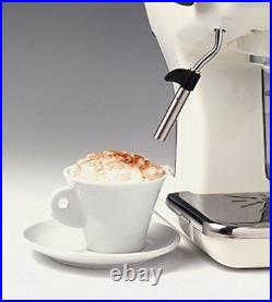 Retro Espresso Coffee Machine with Milk Frother, Vintage Cream, Ariete 1389/13