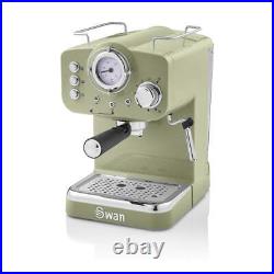 Retro Pump Espresso Coffee Machine, Green