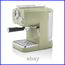 Retro Pump Espresso Coffee Machine, Green