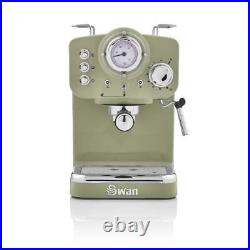 Retro Pump Espresso Coffee Machine, Green