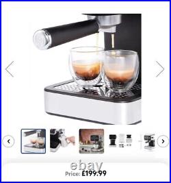 Russell Hobbs Espresso Machine Distinctions 15 Bar Pressure & Milk Frother Black