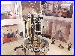 S1CO Elektra Micro casa lever espresso coffee machine chrome brass full acc