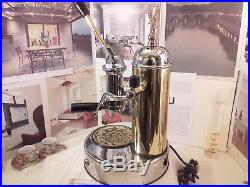 S1CO Elektra Micro casa lever espresso coffee machine chrome brass full acc