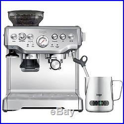 SAGE BES875UK The Barista Express Espresso Coffee Machine+milk temp frother jug