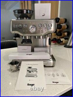SAGE Barista Express Bean to Cup Coffee Machine -BES875UK Silver
