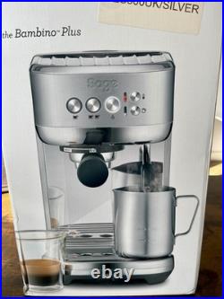 SAGE The Bambino Plus Espresso Coffee Machine SES500BSS4GUK1