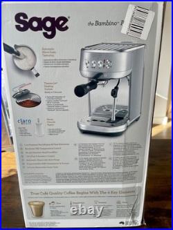SAGE The Bambino Plus Espresso Coffee Machine SES500BSS4GUK1
