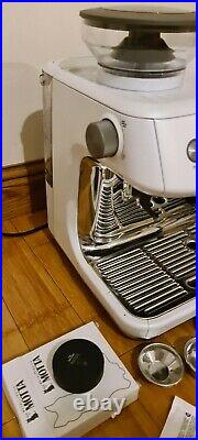 SAGE the Barista Pro Espresso Coffee Machine White Motta jug and distribution
