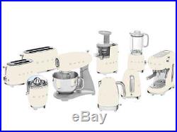SMEG ECF01 50's Retro Style Espresso Coffee Machine CREAM 2 Year Guarentee