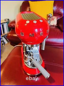 SMEG Espresso Coffee Machine. NEWLY serviced by SMEG! - RED ECF01