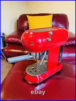 SMEG Espresso Coffee Machine. NEWLY serviced by SMEG! - RED ECF01