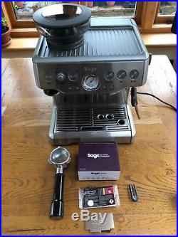 Sage BES870UK The Barista Express Espresso Coffee Machine Silver
