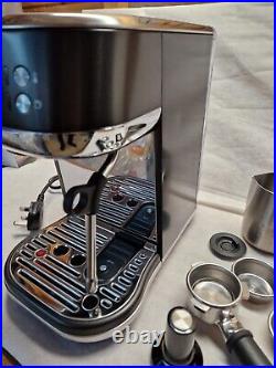 Sage Bambino Plus Pump Espresso Coffee Machine, Black Stainless Steel SES500BST
