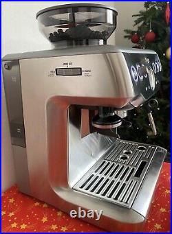 Sage Barista Express Bean-to-Cup Coffee Machine, BES875UK, Stainless Steel