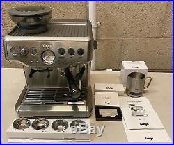 Sage Barista Express Bean-to-Cup Coffee Machine with Milk Jug, Stainless Steel E