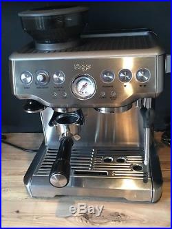Sage Barista Express Espresso Coffee Machine Silver (BES870UK) Warranty Mar 19