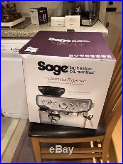 Sage Barista Express Espresso Maker Coffee Machine BES870UK Silver RRP £600