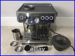 Sage Barista Express Espresso Maker Coffee Machine BES875UK Silver DCL02