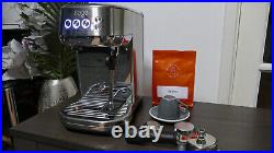 Sage The Bambino Plus Espresso Coffee Machine SES500BSS With Acme Cup, Beans