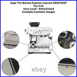 Sage The Barista Express Impress SES876SST Coffee Machine Sea Salt Kitchen