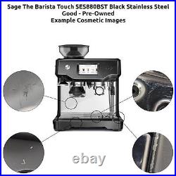 Sage The Barista Touch SES880BST Coffee Espresso Machine Black Stainless Steel