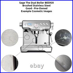 Sage The Dual Boiler Coffee Espresso Maker Machine Black/Silver BES920/SES920