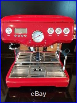 Sage by Heston Blumenthal BES920UK Dual Boiler Espresso Coffee Machine Cranberry