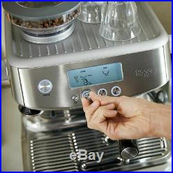 Sage the Barista Pro Bean to Cup Espresso Coffee Machine, Sea Salt white S/Steel