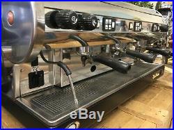 San Marino Lisa 3 Group Stainless With Black Base Espresso Coffee Machine Cafe