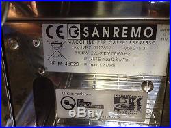 Sanremo Coffee Espresso Machine 2 Group Excellent Condition