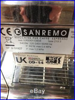 Sanremo Verona 3 Group espresso Coffee Machine in Cream