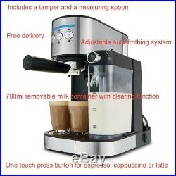 Semi Automatic Coffee Machine-One touch press button for espresso, cappuccino